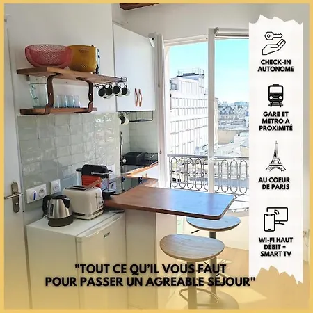 La Parisienne - Au Centre De - Lumineux - Vue Panoramique Апартаменты Париж